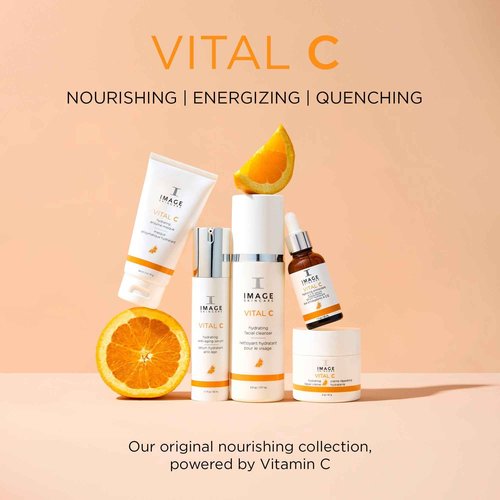 IMAGE Skincare, VITAL C Hydrating Repair Crème, Holiday Beauty Stocking Stuffer, Face Night Cream with Hyaluronic Acid, Discovery Size, 1oz