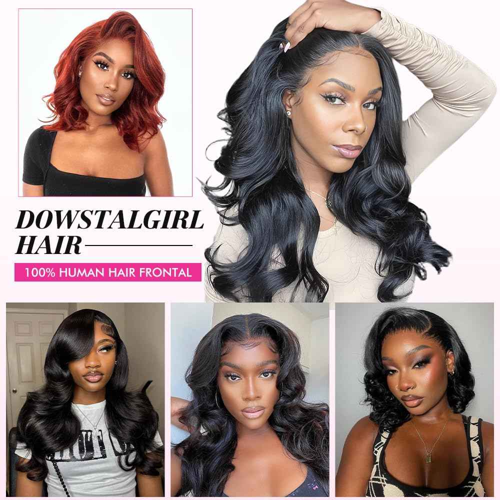 13x4 Lace Frontal Closure Body Wave Frontal Ear to Ear HD Lace Frontal Human Hair 100% Brazilian Virgin Human Hair Closure 20 Inch Frontals Hair Pieces for Women Free Part 150% Density