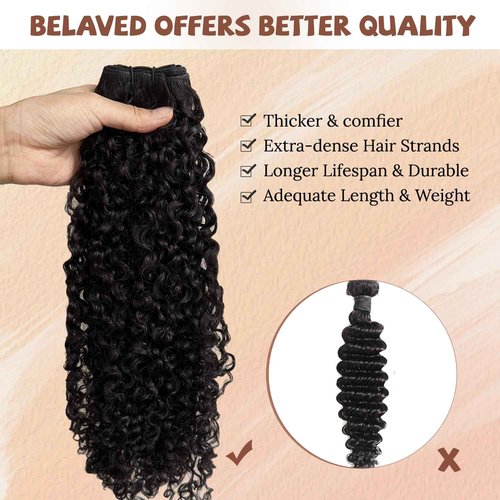 Burmese Bundles Premium Raw 100% Human Hair Water Wave High Rate 15A Unprocessed No Stray Short Hair Extensions Triple Lifespan Excellent Fullness Extra Thick From Top to End Black 16inch