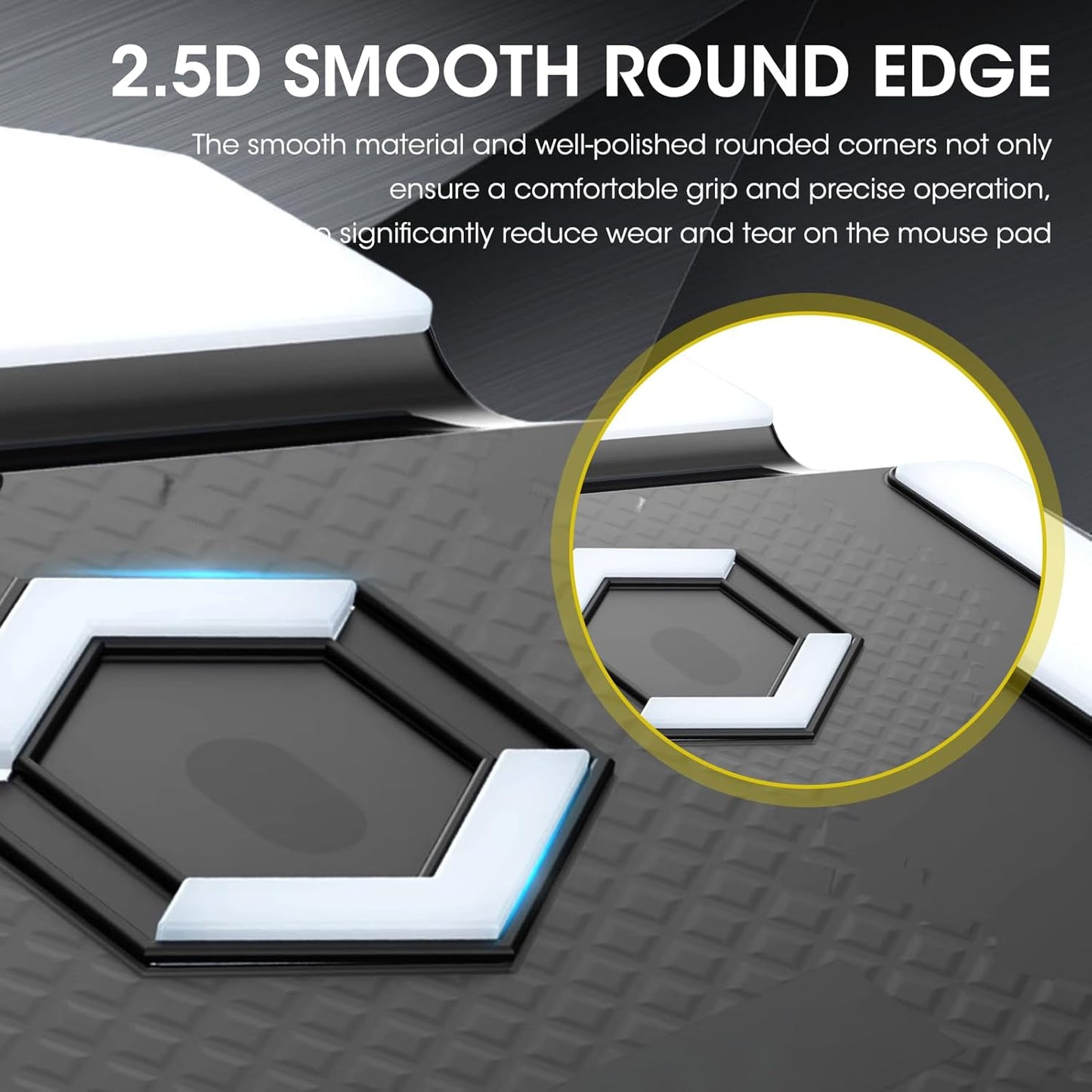 2 Pack MX Master 3/3S Wireless Gaming Mouse Feet Sliding Stickers, Wear-Resistant Smooth Mice Glass Skates Pad Compatible with Logitech Mouse Feet Replacement (Glide Mice Skates, White PTFE)