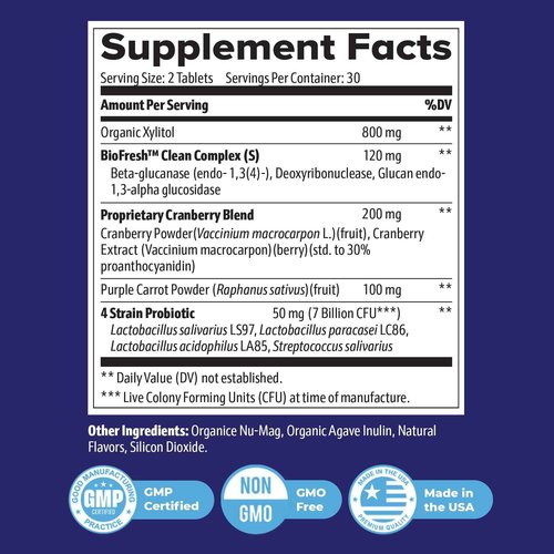 Nature’s NutriWave ProvaDent - Original Formulated Supplements for Teeth and Gums Health | Bad Breath Treatment for Adults | Boosts Oral Health - 100% Natural, Made in USA, 60 Tablets, 3 Month Supply