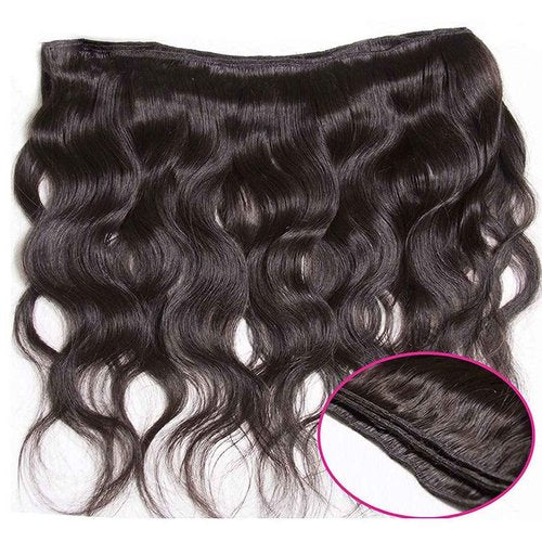 Nadula Hair 12A Brazilian Body Wave Virgin Human Hair 3 Bundles 10 12 14, 100% Unprocessed Brazilian Wavy Human Hair Weave Extensions for Black Women Natural Color