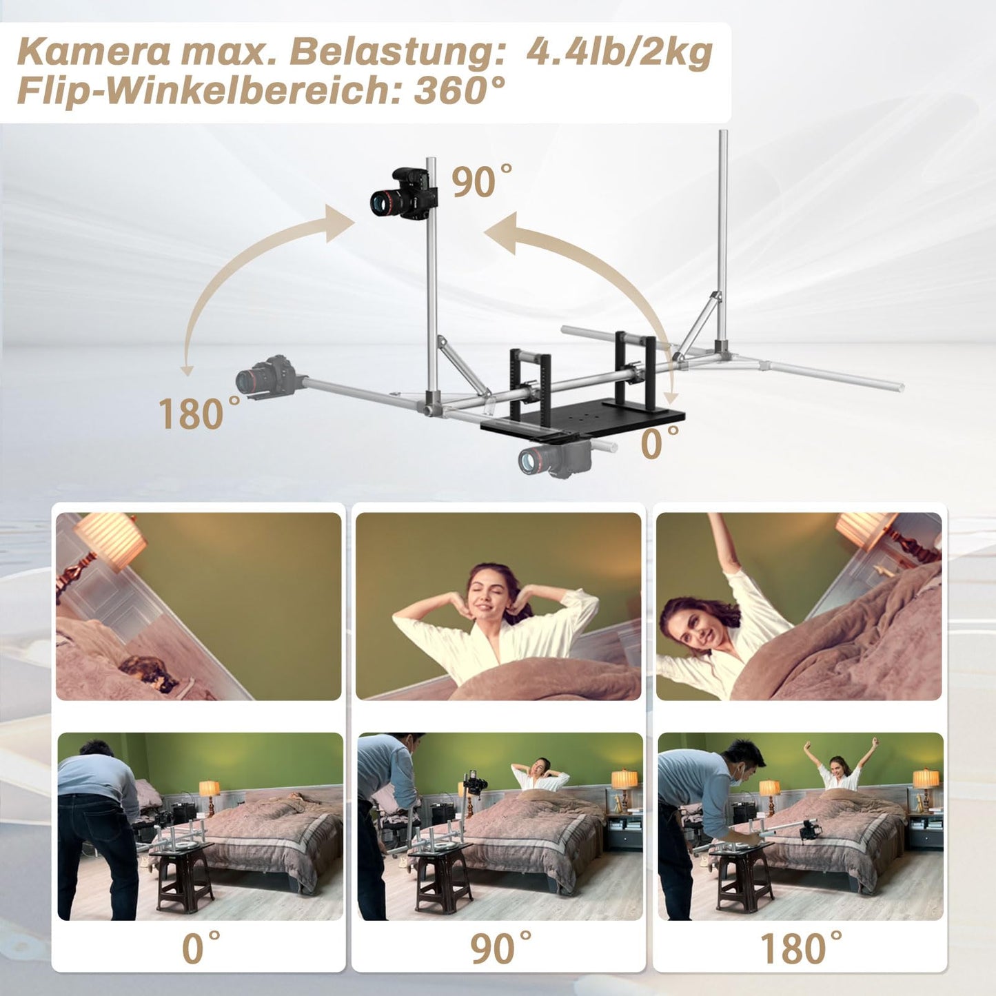 【Not Include Main Part】RAUBAY 360 Degree Spinner (Lite Version) - Extension Kit, Innovative Flip Shooting Kit For Object And Portrait Shooting, Commercial Video, Content Creation And Transition Shots