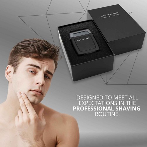 Corioliss The Shaver Electric for Men Precision Beard Titanium Foil Professional USB Cable