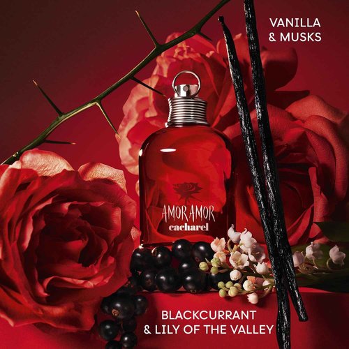 Cacharel Amor Amor - Fragrance Gift Set for Women - Includes Eau de Toilette 3.4 Fl Oz & 1.0 Fl Oz