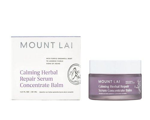 Mount Lai Calming Herbal Repair Serum Concentrate Balm, Calming Herbal Repair Balm for Gua Sha, Support Cellular Repair, Soothes & Rejuvenates Skin, 1 oz, Ideal for Daily Skin Care & Relaxation