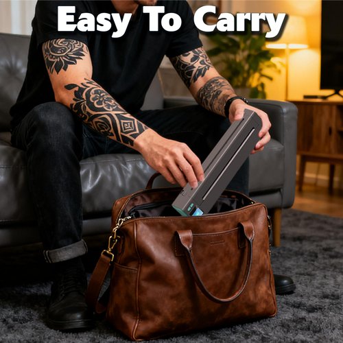 XR3 Tattoo Stencil Printer, Tattoo Printer with LED Display & 10 Pcs Transfer Paper, Portable Thermal Tattoo Printer, Bluetooth Transfer Machine, Stencil Printer Compatible with Phones Pad, Blue