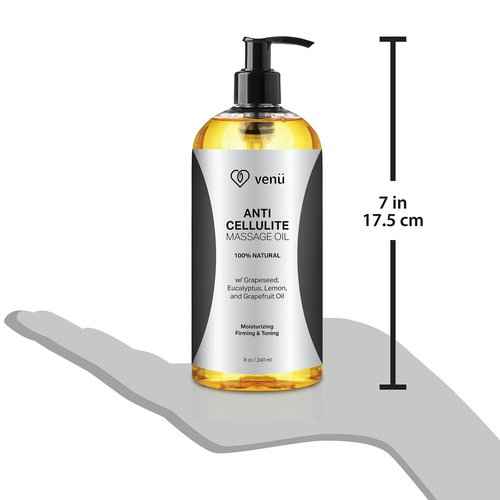 Anti Cellulite Treatment Massage Oil - Deep Penetrative Formula Skin firming and tightening - Helps Break Down Fat Tissue Stretch Mark Removal Cream