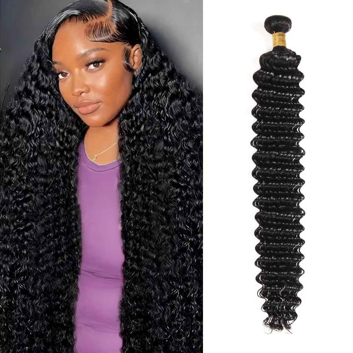 12A Human Hair Bundles Deep Wave Hair Extensions for Women No.251027-1