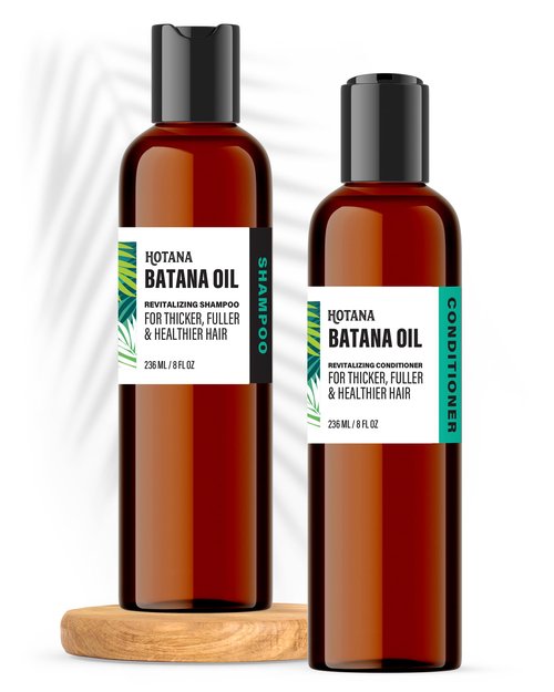 Batana Oil for Hair Growth + Batana Shampoo & Conditioner | Authentic and Natural Formula for Hair Growth & Strengthening