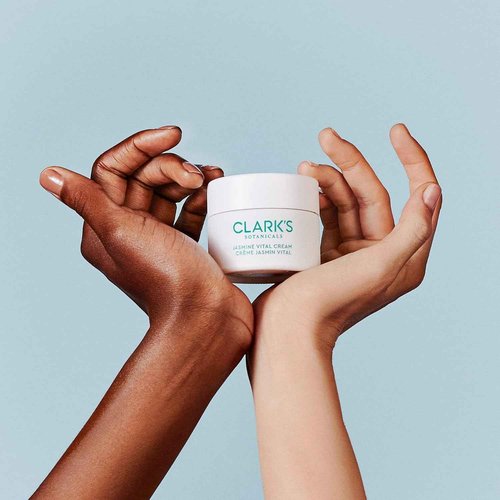 Clark's Botanicals Jasmine Vital Healing Cream - “Notox”, Anti-Wrinkle Instant Hydration Face Gel for Immediate Lifting & Revitalizing with Niacinamide, Algae, Calendula & Calming Jasmine