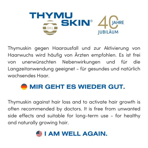 Thymuskin Med Serum Gel - Advanced Hair Peptide Serum for Hair Growth & Density - Hair Care Solution with Multi-Peptide Formula - Hydrating Serumfor Scalp Health