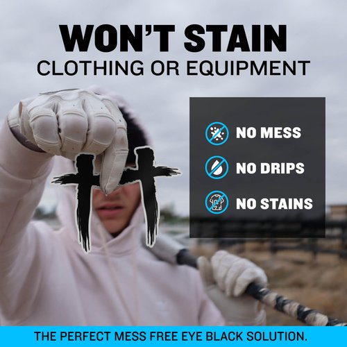 BLSTK Athletics - Sports Eye Black Temporary Tattoos (Cross - 24 Pack) Made in The USA No Grease, No Mess, Fast Application Eye Black Accessories for Football, Baseball, Softball, Lacrosse & More