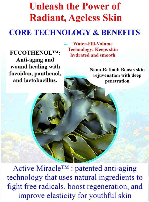 LA VIE ─ FUCOTHENOL™ + Active Miracle™ & Nano-Retinol Revital Energy Cream, Marine Cream (50ml, 1.69oz)