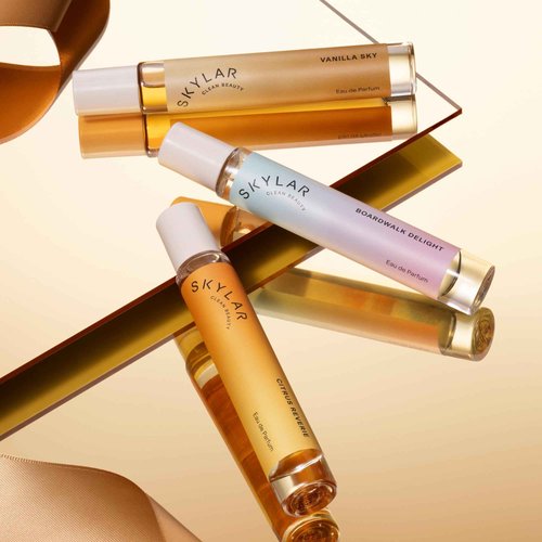 Skylar Cozy Escape Trio Eau de Parfum -Hypoallergenic & Clean Perfume for Women & Men, Vegan & Safe for Sensitive Skin-Boardwalk Delight, Vanilla Sky, Citrus Reverie-3x10mL /0.33 Fl oz