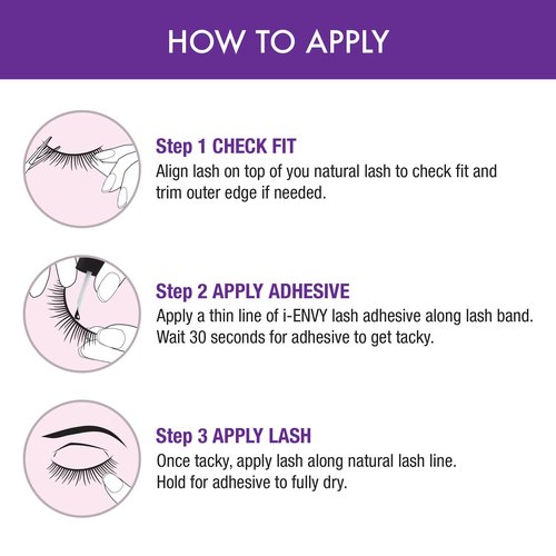 i-ENVY So Wispy Multi Pack Natural WIspy Made of Natural Hair 5 Pair