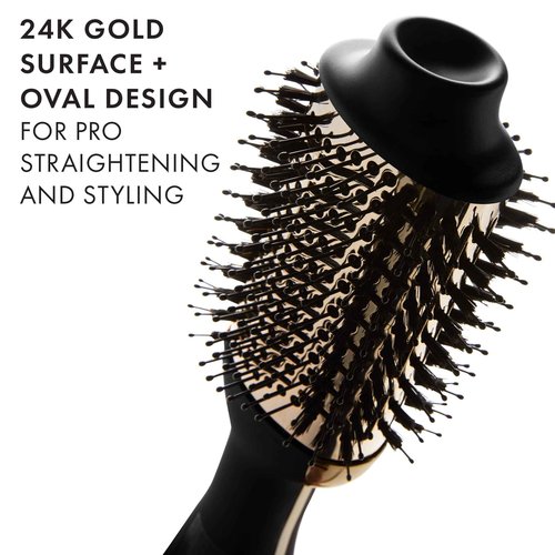 Hot Tools Professional Rainbow Turbo Ceramic Hair Dryer | 1875W Powerful and Quiet Blowouts & 24K Gold One-Step Hair Dryer and Volumizer | Style and Dry, Professional Blowout with Ease