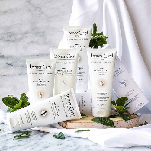 Leonor Greyl Paris - Soin Repigmentant Icy Blonde - Color-Enhancing Hydrating Conditioner - Revives Blonde to Very Light Blonde - (6.7 Oz)