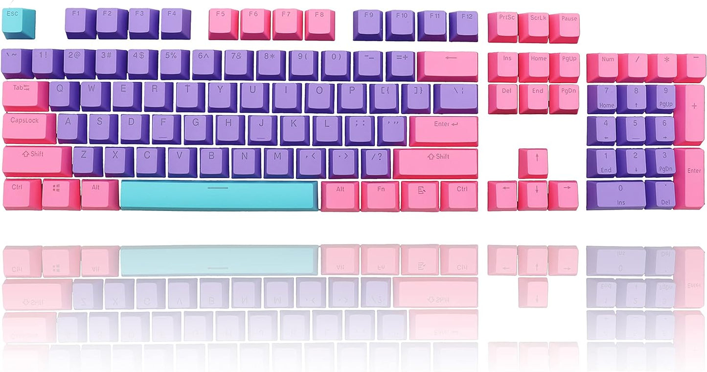 133 Keys PBT Keycap XDA Profile Keycaps Dye-Sublimation Custom Keycaps for MX Switches 60% 75% 100% Mechanical Gaming Keyboards(Caramel Bear)