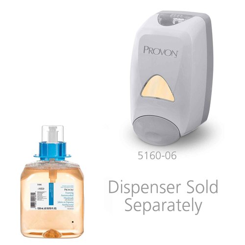 PROVON Foaming Antimicrobial Handwash with Moisturizers, Light Fruit Fragrance, 1250 mL Hand Soap Refill for PROVON FMX-12 Push-Style Dispenser (Pack of 4) - 5186-04