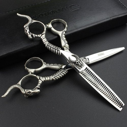 6-inch professional hair scissors set, stainless steel handle, scissors