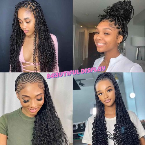 26 IN Human Braiding Hair for Boho Braids Curly Human Hair Braiding Hair Wet and Wavy Water Wave Bulk Human Hair for Braiding 2 Bundles/Pack (Total 100G)