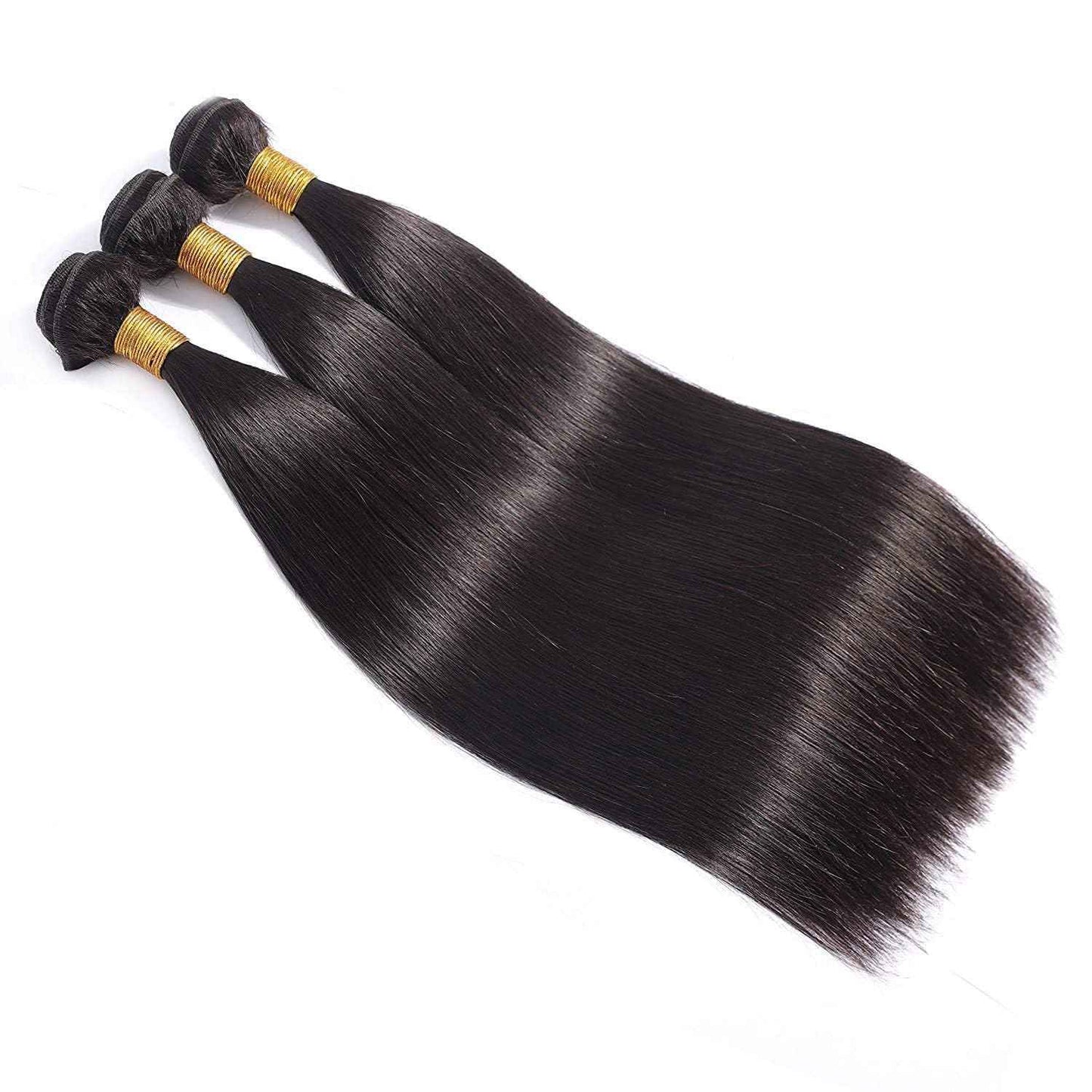 12A Straight Bundles Human Hair 12 14 16 Inch 3 Bundles Human Hair Straight Human Hair Bundles 100% Unprocessed Brazilian Virgin Human Hair Extension