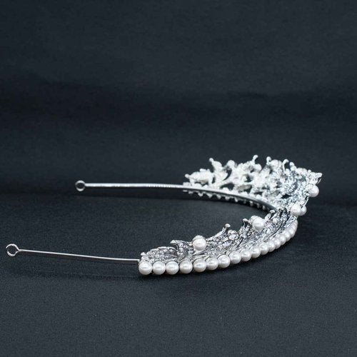 Real Austrian Rhinestone Crystals Leaves Crown Tiara for Wedding Bridal Girl Hair Accessories Jewelry SHA8622