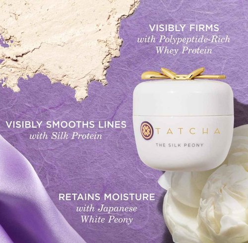 TATCHA The Silk Peony Melting Under Eye Cream | Hydration with Line-Smoothing Eye Cream for Wrinkles and Hydration | 15 ml / 0.5 oz