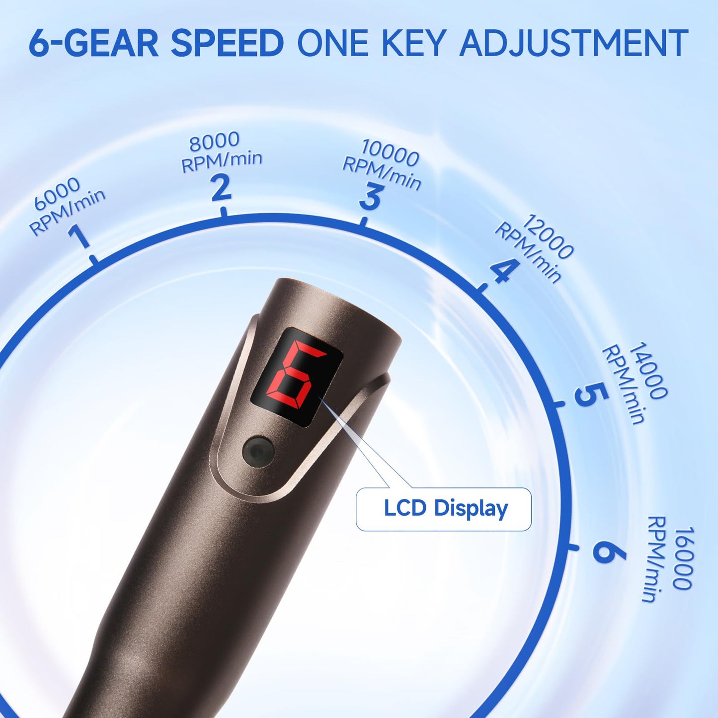 0.25mm Home Use Microneedle Derma Roller Pen, Derma Pen for Women Men - Microneedling Skin Care Beauty Kit Tool for Face Hair Beard