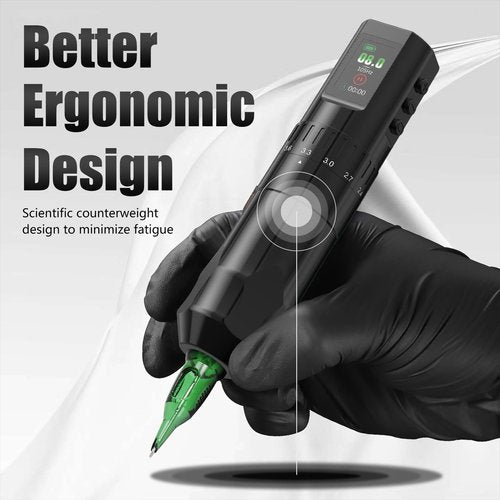 Tattoo Gun Kit Wireless Tattoo Kit Complete for Beginner, Urex G2 Tattoo Machine Kit Professional, 7 Adjustable Stroke Tattoo Pen, Dual 1600 mAh Machine Gun Battery, 20pcs Mixed Cartridge Needles