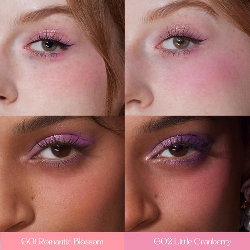 Flower Knows Violet Strawberry Rococo Gift Box Set,7-Piece Makeup Box with Mirror,Lip Gloss×2+Blush×2+Blush Brush×1+Hair Clip×1+Gift Box×1,Perfect Makeup Gift for Girls & Women