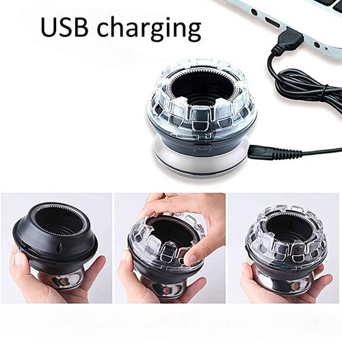 Electric Head Shaver, 360° Flying Saucer Blade Head Electric Mens Cordless Wet Dry Bald Head, 60M Use Time Mens Hair Cutter Grooming Kit, Gifts for Father