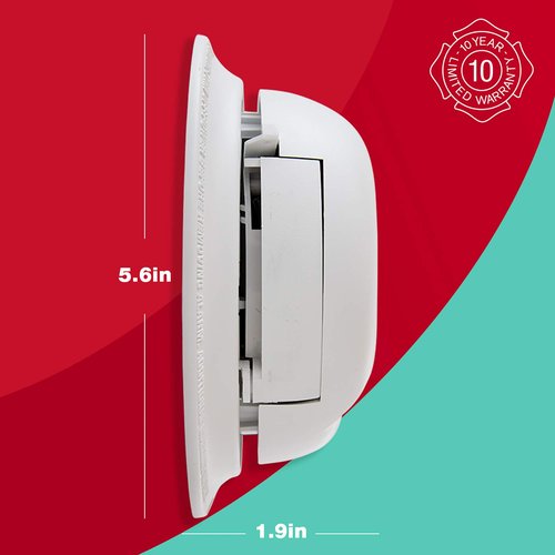 First Alert BRK SC9120B-6 Hardwired Smoke and Carbon Monoxide Detector (CO) with Battery Backup. 6-Pack , White