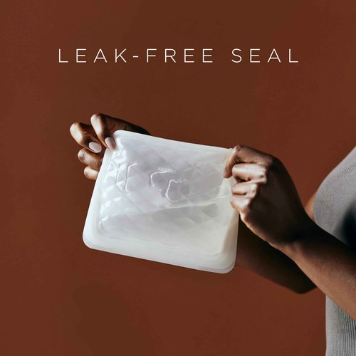 Stasher Premium Silicone Reusable Makeup Bags 3-Pack, Taupe, Beauty & Travel Toiletry Bag, Storage Bag Organizer, Dishwasher & Heat Safe, TSA Friendly, BPA Free, Leak-free, Eco Friendly