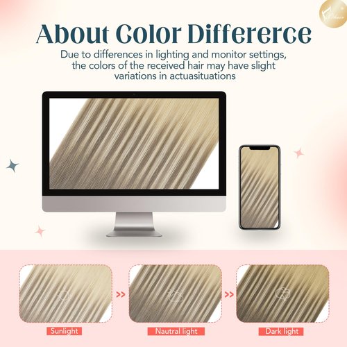 XDhair Invisble Tape in Hair Extensions Human Hair 22 Inch 50g 20pcs Light Brown to Platinum Blonde Invisible Tape in Human Hair Extensions (22, #8/60)