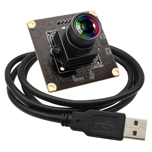 120fps USB Camera Module Wide Angle 100degree Low Distortion Lens Webcam Board for Laptop 11.6mp Lightburn Camera Mini UVC USB2.0 High Speed PC Camera Industrial USB Security Web Camera for Computer