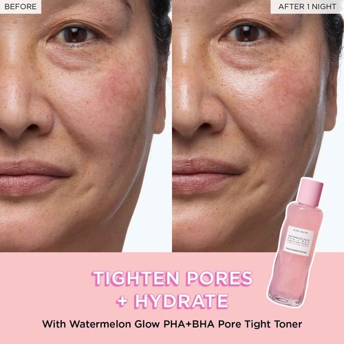 Glow Recipe Niacinamide Dew Drops Facial Serum & Illuminating Makeup Primer (40 ml) + Watermelon Glow PHA + BHA Facial Toner & Pore Minimizer with Hyaluronic Acid (150 ml)