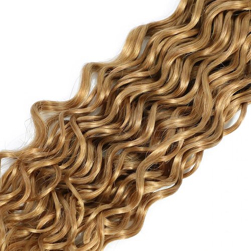 22 24 26 Inch Honey Blonde Bundles Color #27 Water Wave Human Hair Bundles Brazilian Virgin Hair #27 Bundles Blonde Wet and Wavy Bundles