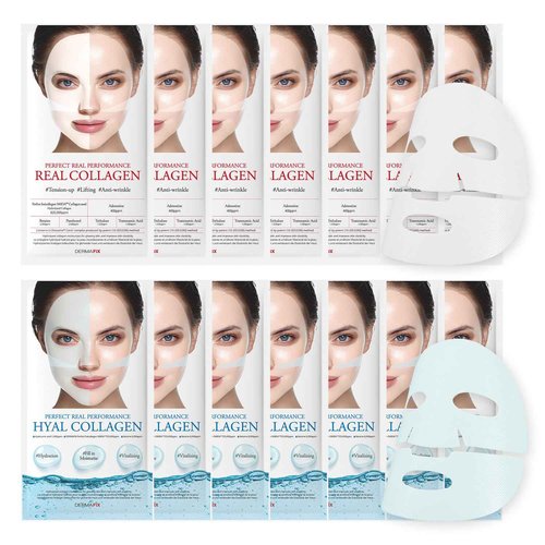 DERMAFIX Collagen Mask 2-Pack Bundle - REAL, HYAL
