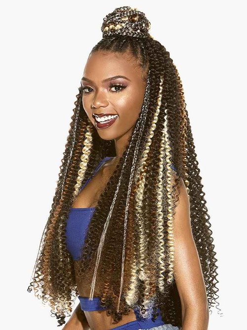 Sensationnel Braid African Collection Aquatex Fast Draying 3X RUWA WATER WAVE 24″ (5-PACK, 4)