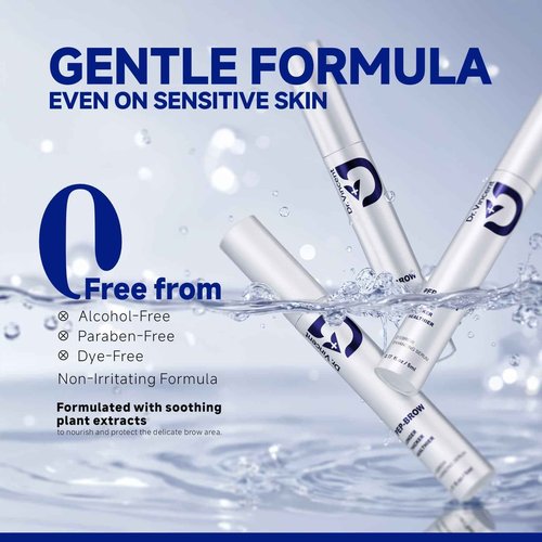 Dr Vincent Eyebrow Growth Serum with Biotin Peptides, 2.3× Absorption Advanced Formula for Naturally Fuller, Thicker, Stronger Brows, Vegan Cruelty-Free, 0.17 Fl Oz (5mL)