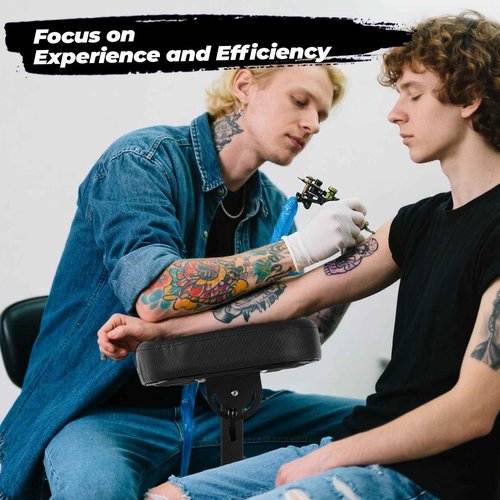 FAHKNS Tattoo Chairs, Multifunctional Chair, Tattoo Chairs with Adjustable Panel Height Angles, Tattoo Arm Rest Stand for Tattoo Artists and Also for customers