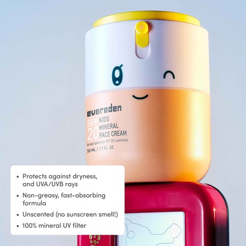 Evereden Happy Hair Kids Shampoo and Conditioner Set and Face Cream with SPF 20 | Non-Toxic Kids Face Moisturizer, Shampoo and Conditioner Set | Gentle and Clean Ingredients