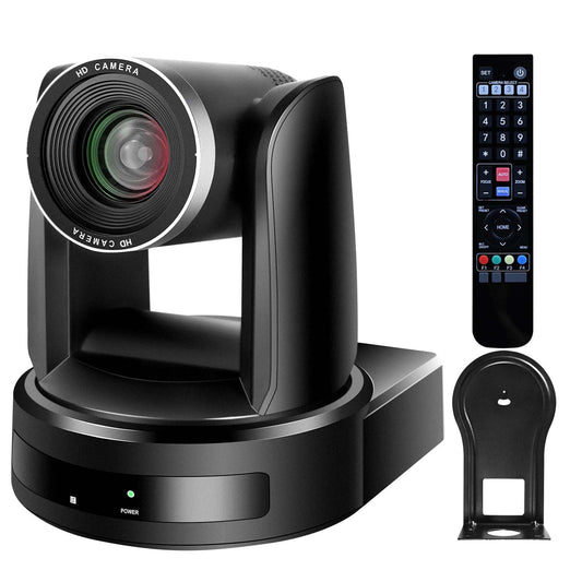 ADKIDO PTZ Camera 10X Optical Zoom Video with SDI Cameras, HDMI Camera Support PTZ Control and IP Live Streaming Output for Conferencing, Church