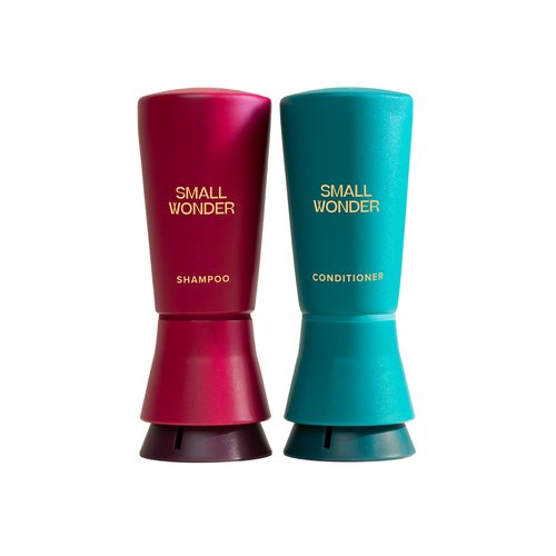 SMALL WONDER® Signature Shampoo and Conditioner Set (50-80 Washes) – Sulfate Free, Paraben-Free, Color-Safe, Powder to Creamy Lather Formula (Signature Shampoo & Conditioner Set)