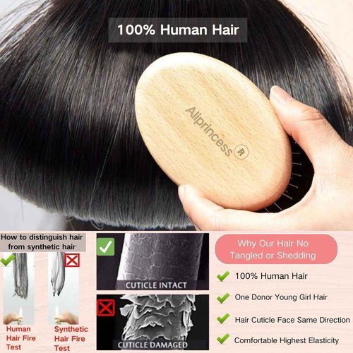 Aliprincess 12A Human Hair Bundles 18 20 22 24 4 Straight Bundles 100% Unprocessed Brazilian Virgin Hair Deals Human Hair Extensions Quick Weave Natural Black for Women