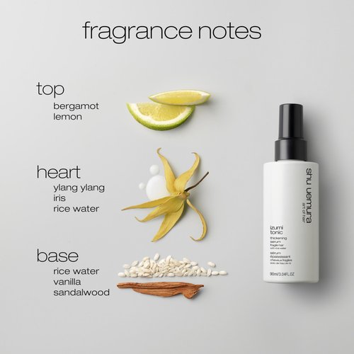 Shu Uemura Art Of Hair Izumi Tonic Strengthening & Thickening Rice Water Serum - Hydrates & Repairs Damaged Hair, Softens and Adds Shine, With Japanese Rice Water, 3.04 Fl Oz