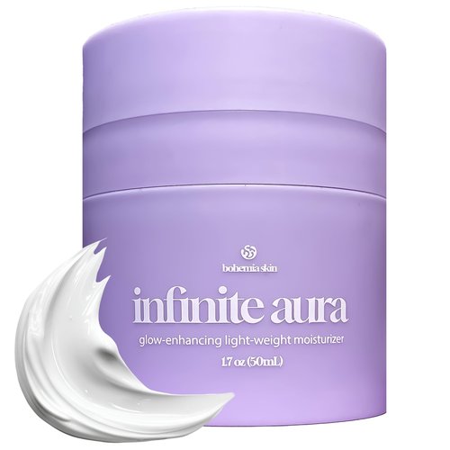 Bohemia Skin Infinite Aura Face Moisturizer – Facial Lotion for Women; Hyaluronic Acid + Ceramide Wrinkle Barrier Repair Cream, Beta-Glucan Redness Relief, Copper Peptide Firming Anti Aging Day-Night