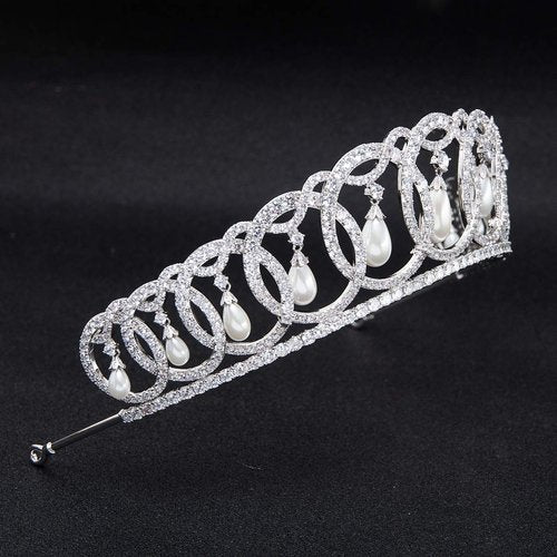 The Grand Duchess Vladimir Tiara, Wedding Bridal Tiara Crown Diadem Women Hair Accessories CH10223